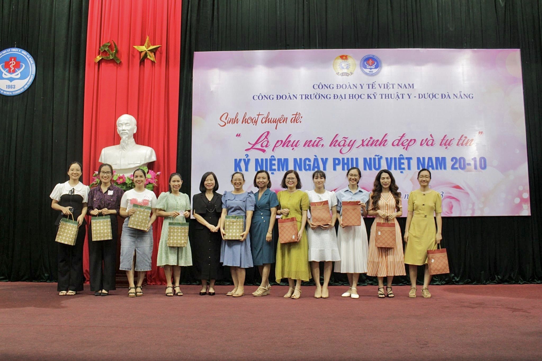 Công đoàn Trường Đại học Kỹ thuật Y - Dược Đà Nẵng tổ chức sinh hoạt nhân kỷ niệm 93 năm kỷ niệm Ngày thành lập Hội liên hiệp Phụ nữ Việt Nam  