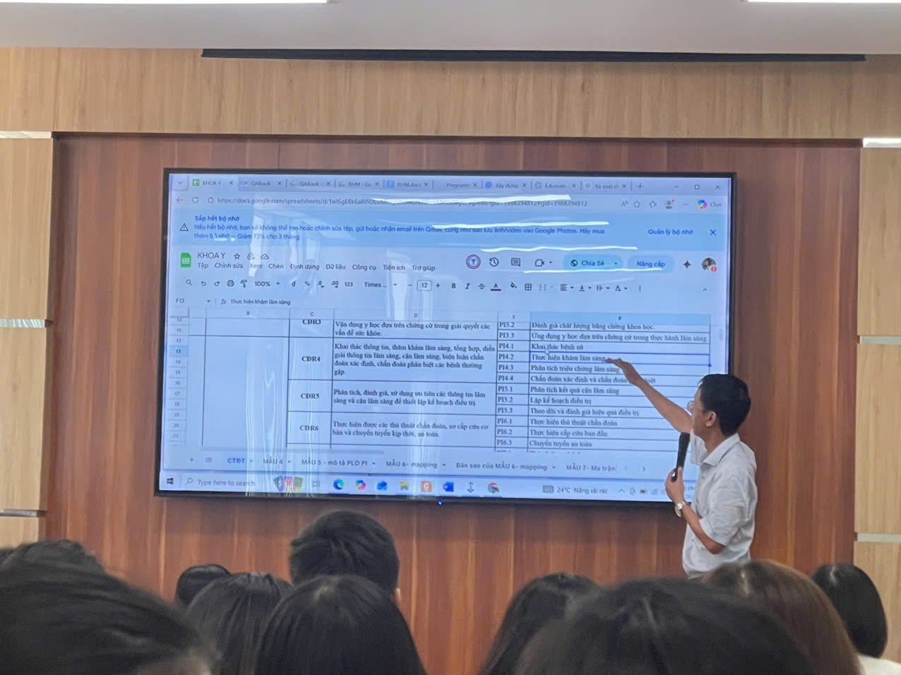 Tập huấn xây dựng bộ công cụ đo lường, đánh giá chuẩn đầu ra chương trình đào tạo