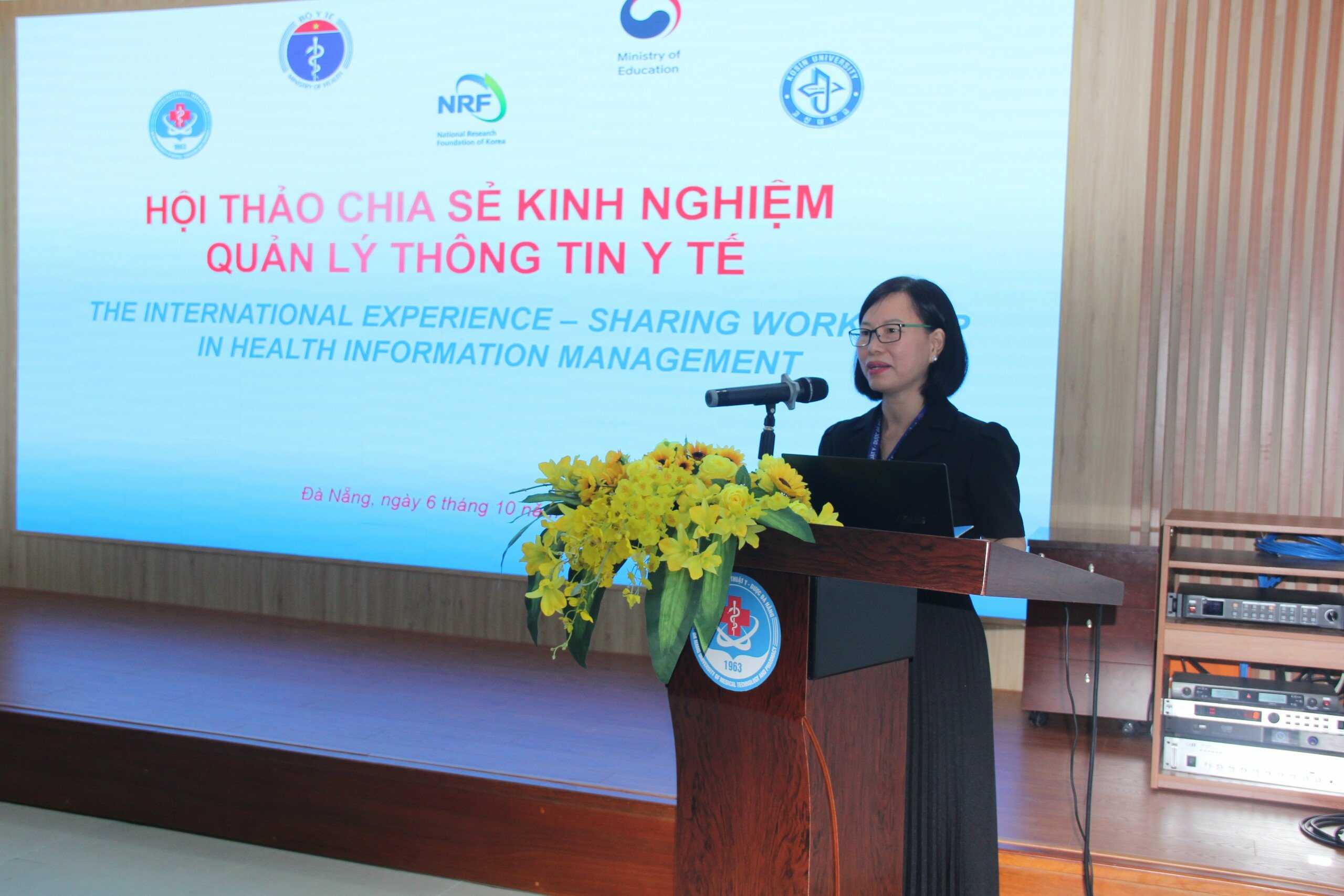 Trường Đại học Kỹ thuật Y - Dược Đà Nẵng phối hợp cùng trường Đại học Kosin - Hàn Quốc tổ chức Hội thảo quốc tế nhằm chia sẻ kinh nghiệm quản lý thông tin y tế tại Việt Nam 